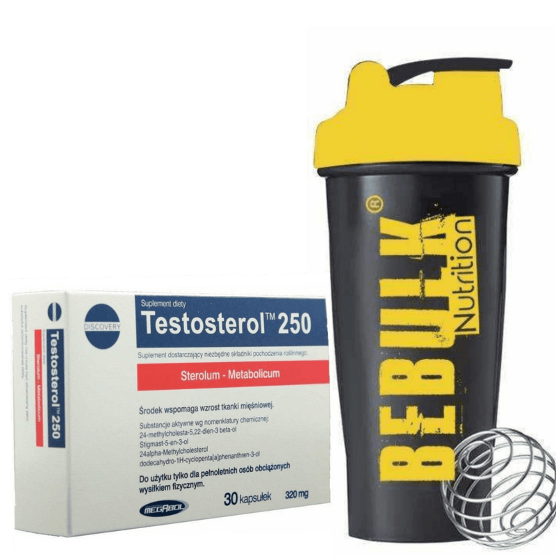 10 x Testosterol - 30 Capsules - Megabol + BeBulk Nutrition Shaker Ball