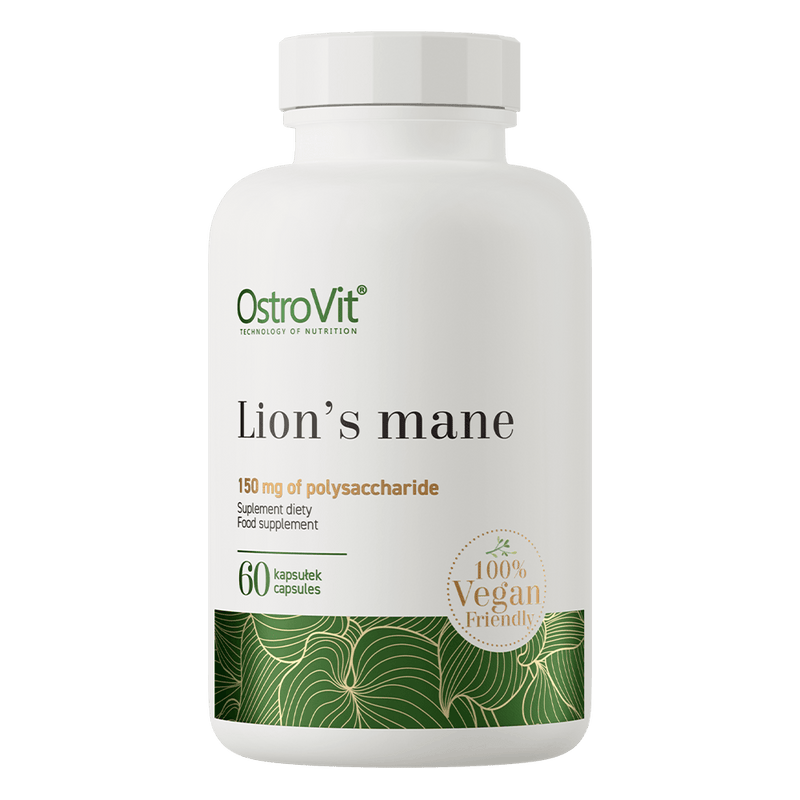 12 x Lion's Mane 500mg - Vegan - 60 Capsules - OstroVit