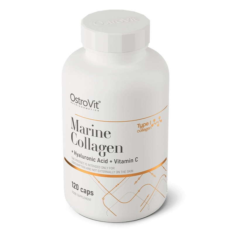 OstroVit Marine Collageen met hyaluronzuur en vitamine C 120 capsules