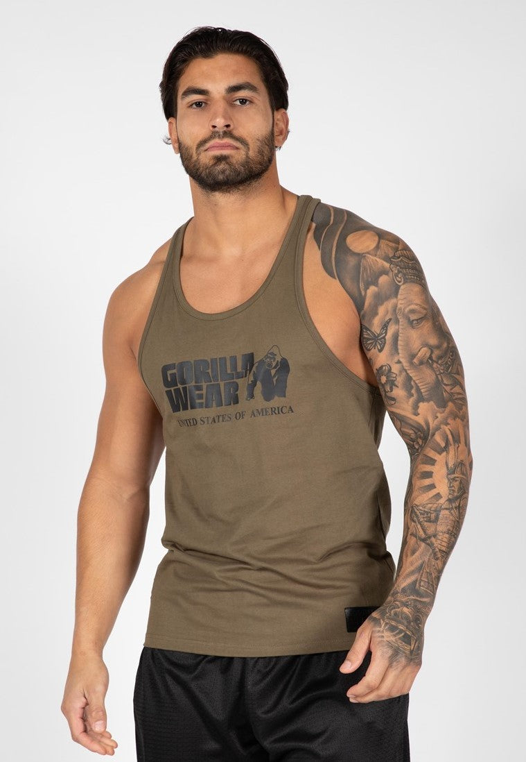 Classic Tank Top - Army Green Gorilla Wear