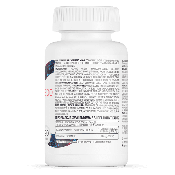 OstroVit Vitamine K2 200 Natto MK-7 90 tabletten