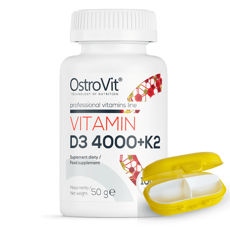 12 x Vitamin D3 4000 + K2 100 Tablets OstroVit