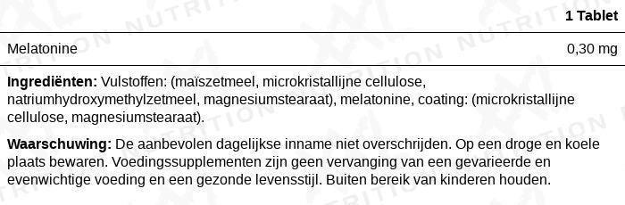 Melatonin 0.3mg - 300 Tablets - XXL Nutrition