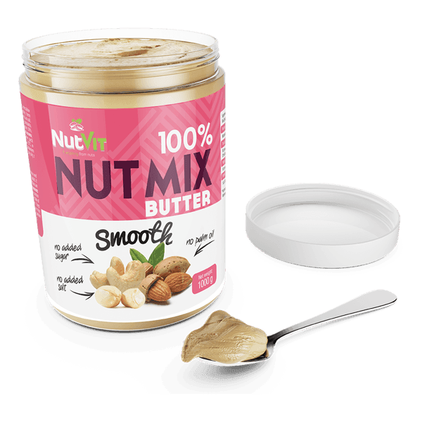 NutVit 100% Notenmix Boter 1000 g (12 Pack)