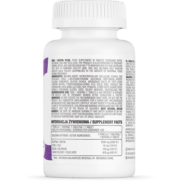 OstroVit Biotin Plus 100 tabletten