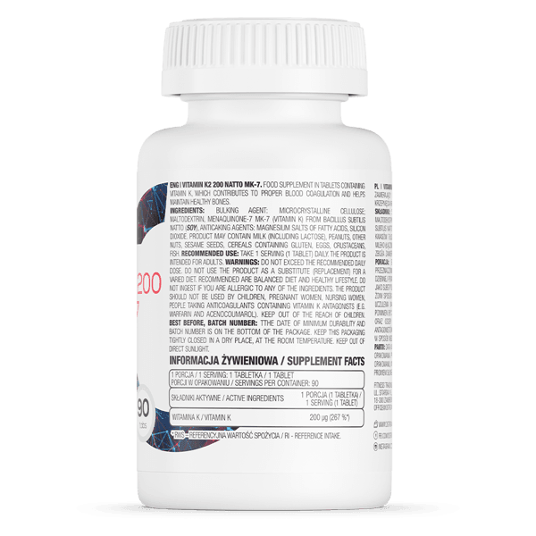 OstroVit Vitamine K2 200 Natto MK-7 90 tabletten