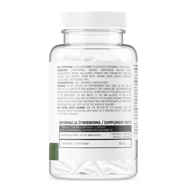 Tryptofaan 300mg - Vegan - 90 Capsules OstroVit